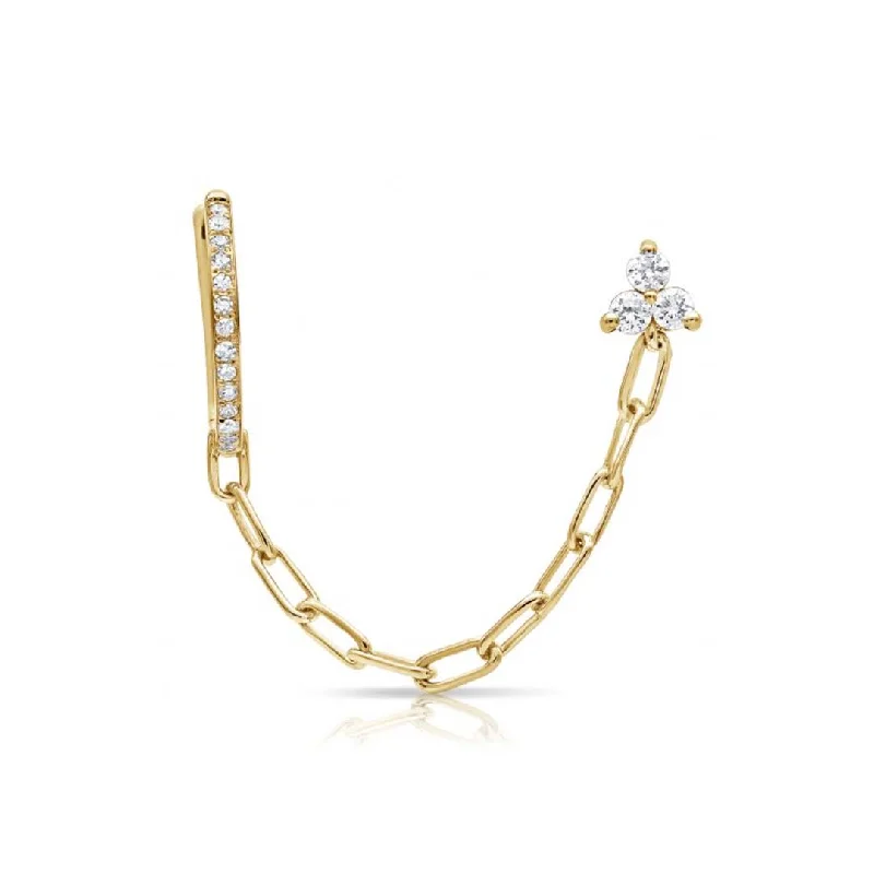 Limited-Stock Jewelry Clearance – Grab Your Favorites Now Diamond Trio Cuff Stud