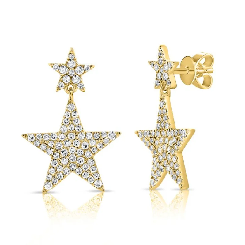 Gorgeous Jewelry, Limited-Time Savings Double Star Diamond Studs