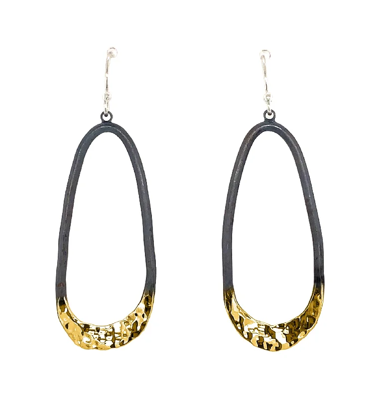 Affordable Luxury Jewelry For Every Occasion Eclipse Oval Earrings w/ Solid 14K Gold