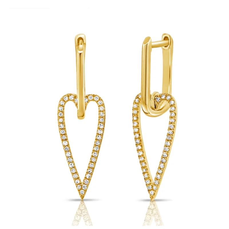 Elegant Rose Gold Jewelry For A Stylish Touch Elongated Heart Huggies