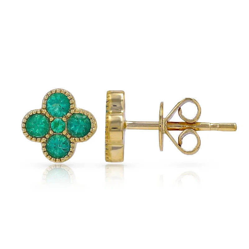 Affordable Glamour – Premium Jewelry At Special Prices Emerald Clover Studs