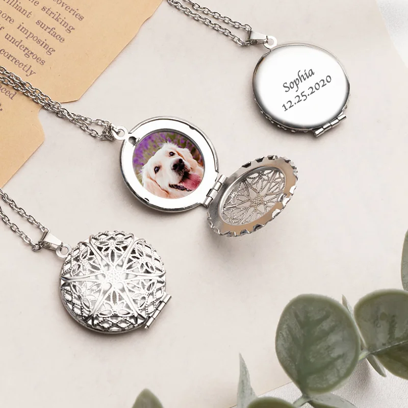 Exclusive Jewelry Sale – Grab Timeless Pieces Now Snow Flake Photo Necklace