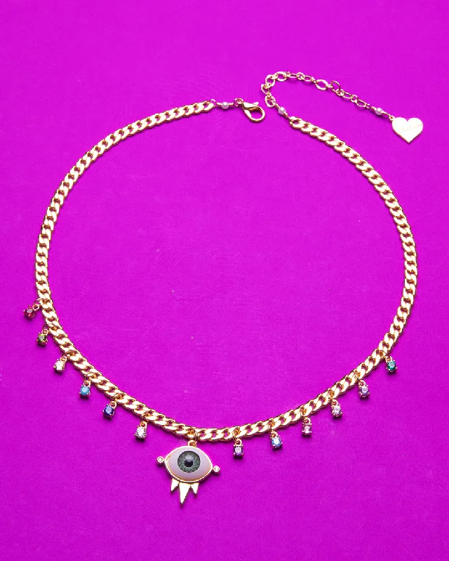 Luxury Jewelry At Unbeatable Discounts Eyes on Me Rainbow Necklace