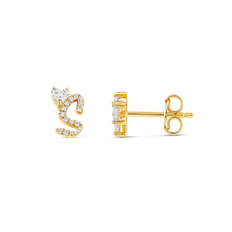 Luxury Meets Affordability – Jewelry Sale Now Live Floating Diamond Initial Stud