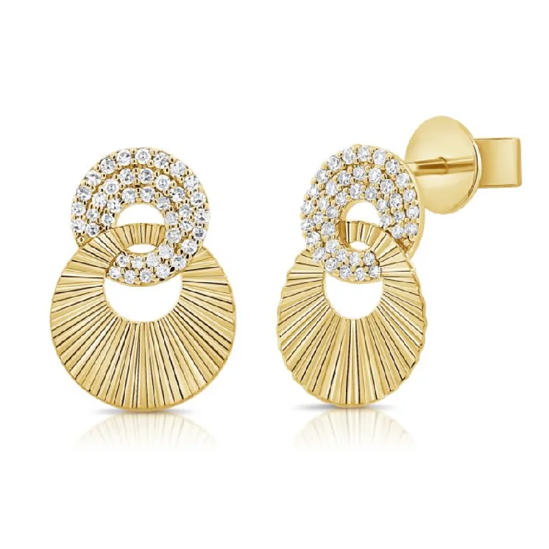 Stunning Statement Jewelry, Unbeatable Discounts Fluted and Diamond Earrings