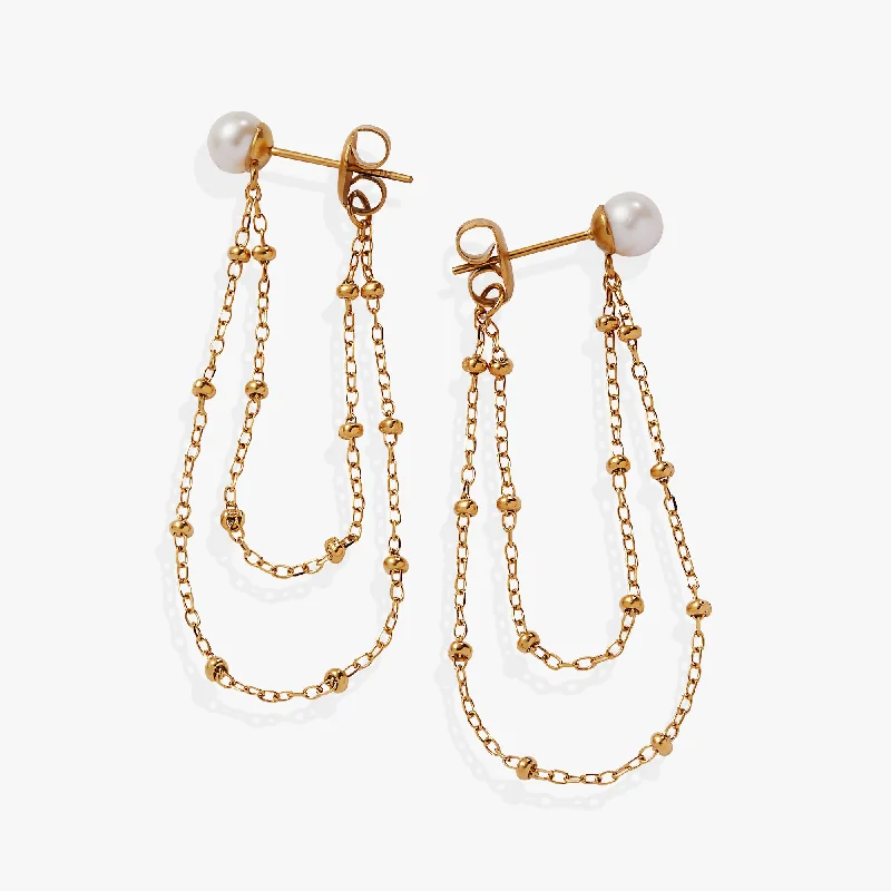 Personalized Jewelry Sale – Unique Gifts At Low Prices Freshwater Pearl Front-and-Back Earrings