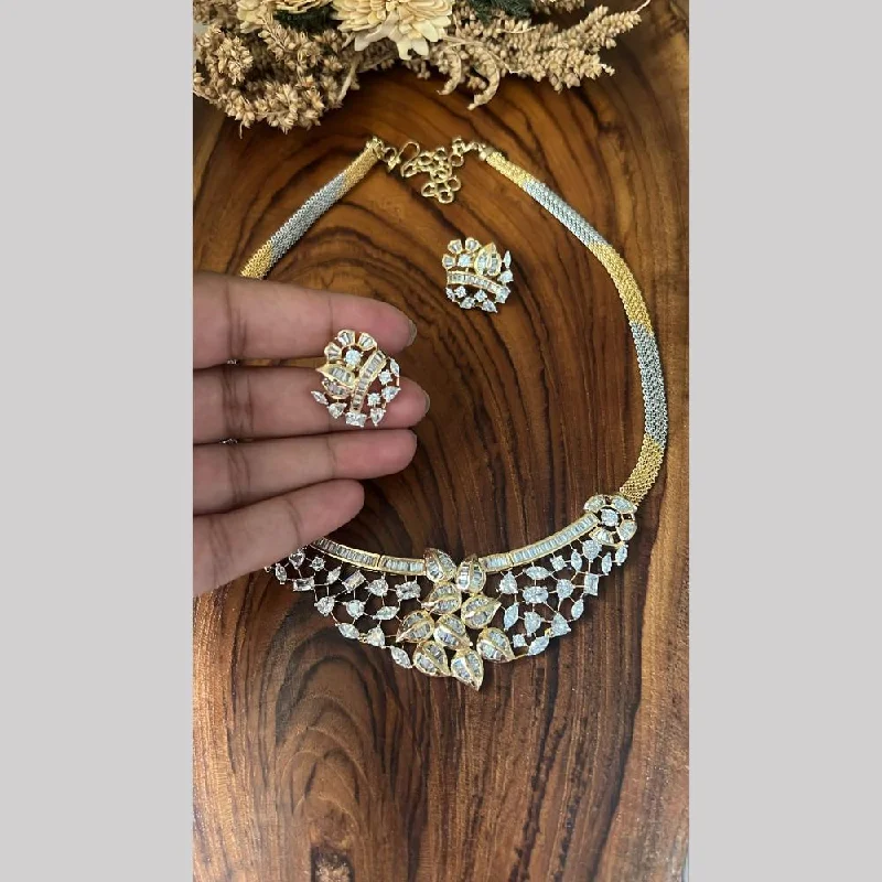 Jewelry Clearance Sale – Final Reductions FS Collection 2Tone Plated American Diamond Necklace Set Jewelry Clearance Sale – Final Reductions FS Collection 2Tone Plated American Diamond Necklace Set