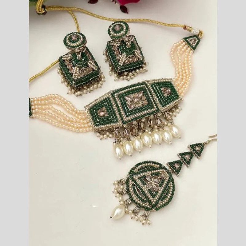 Discounted Luxury Jewelry – Shine Without The Splurge FS Collection Gold Plated Austrian Stone And Pearl Choker Necklace Set Discounted Luxury Jewelry – Shine Without The Splurge FS Collection Gold Plated Austrian Stone And Pearl Choker Necklace Set