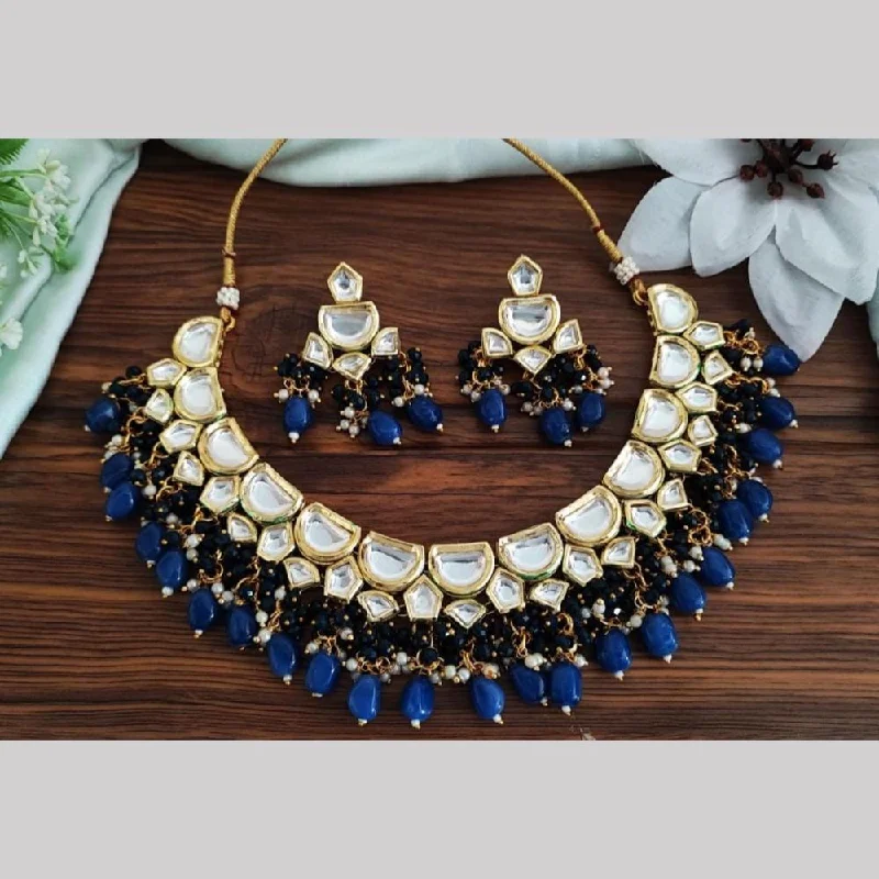 Buy More, Save More On Stunning Jewelry Pieces FS Collection Gold Plated Kundan Stone And Beads Necklace Set Buy More, Save More On Stunning Jewelry Pieces FS Collection Gold Plated Kundan Stone And Beads Necklace Set