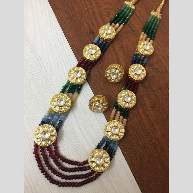Exclusive Jewelry Sale – Limited-Time Discounts FS Collection Gold Plated Kundan Stone And Beads Necklace Set Exclusive Jewelry Sale – Limited-Time Discounts FS Collection Gold Plated Kundan Stone And Beads Necklace Set