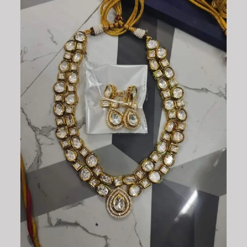 Grab Stylish Jewelry Before The Sale Ends FS Collection Gold Plated Kundan Stone Necklace Set Grab Stylish Jewelry Before The Sale Ends FS Collection Gold Plated Kundan Stone Necklace Set