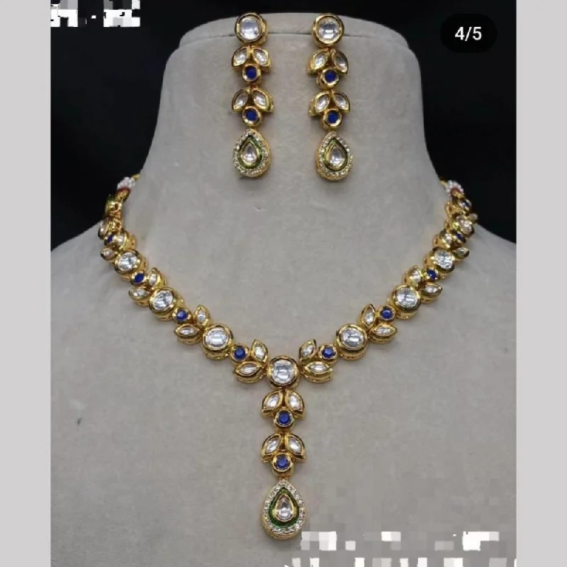Trending Jewelry Styles Now At Limited-Time Discounts FS Collection Gold Plated Kundan Stone Necklace Set Trending Jewelry Styles Now At Limited-Time Discounts FS Collection Gold Plated Kundan Stone Necklace Set