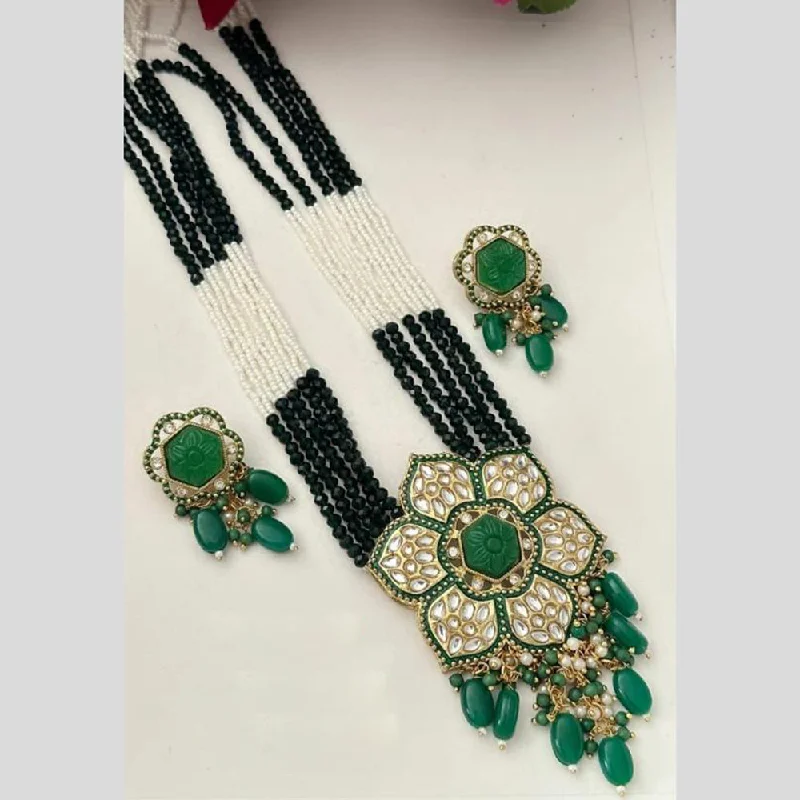 Limited-Stock Jewelry Sale – Once It's Gone, It's Gone FS Collection Gold Plated Kundan Stone Pearl And Beads Necklace Set Limited-Stock Jewelry Sale – Once It's Gone, It's Gone FS Collection Gold Plated Kundan Stone Pearl And Beads Necklace Set