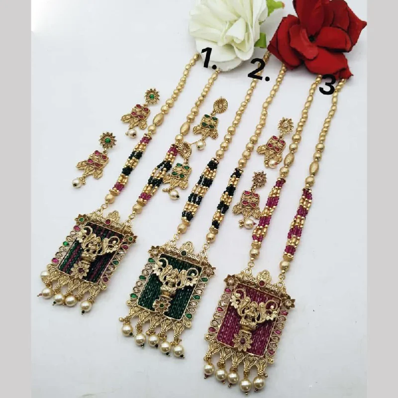 Limited-Stock Jewelry Clearance – Grab Your Favorites Now FS Collection Gold Plated Long Necklace Set (1 Piece Only Assorted Design) Limited-Stock Jewelry Clearance – Grab Your Favorites Now FS Collection Gold Plated Long Necklace Set (1 Piece Only Assorted Design)