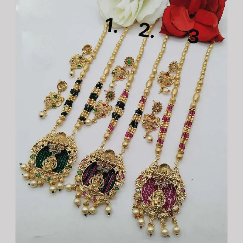 Unmissable Discounts On Timeless Jewelry Pieces FS Collection Gold Plated Long Necklace Set (1 Piece Only Assorted Design)