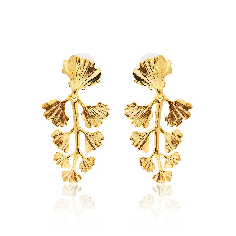 Limited-Time Offer On Elegant Jewelry Pieces Gold Leaves & Vine Drop Clip Earrings Limited-Time Offer On Elegant Jewelry Pieces Gold Leaves & Vine Drop Clip Earrings