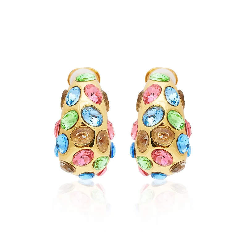 Exclusive Jewelry Sale – Sparkle For Less Gold & Multi Pastel Gemstone Clip Earrings Exclusive Jewelry Sale – Sparkle For Less Gold & Multi Pastel Gemstone Clip Earrings