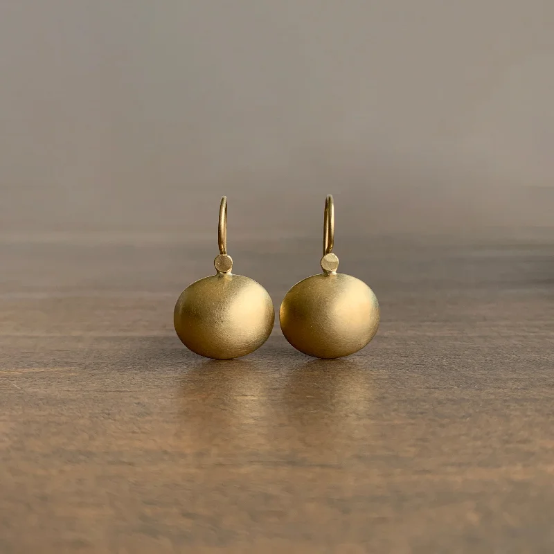 Limited-Stock Jewelry Sale – Once It's Gone, It's Gone Gold Oval Pillow Drop Earrings