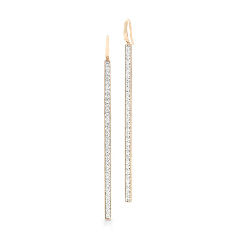 Stunning Statement Jewelry, Unbeatable Discounts WF CLASSIC 18K DIAMOND BAR EARRING