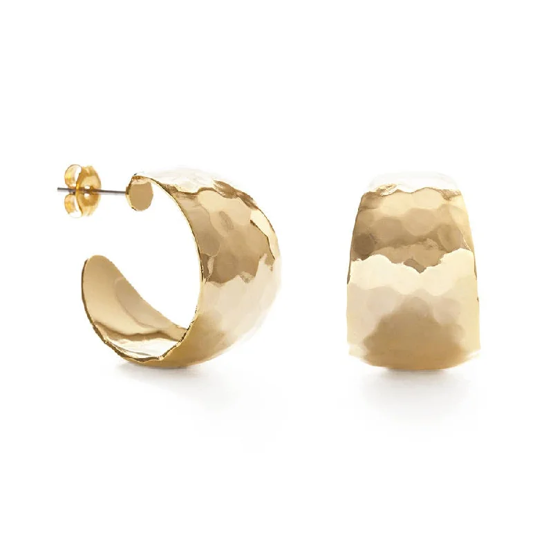 Handcrafted Jewelry Sale – Unique Designs At Low Prices Hammered Vintage Style Hoops