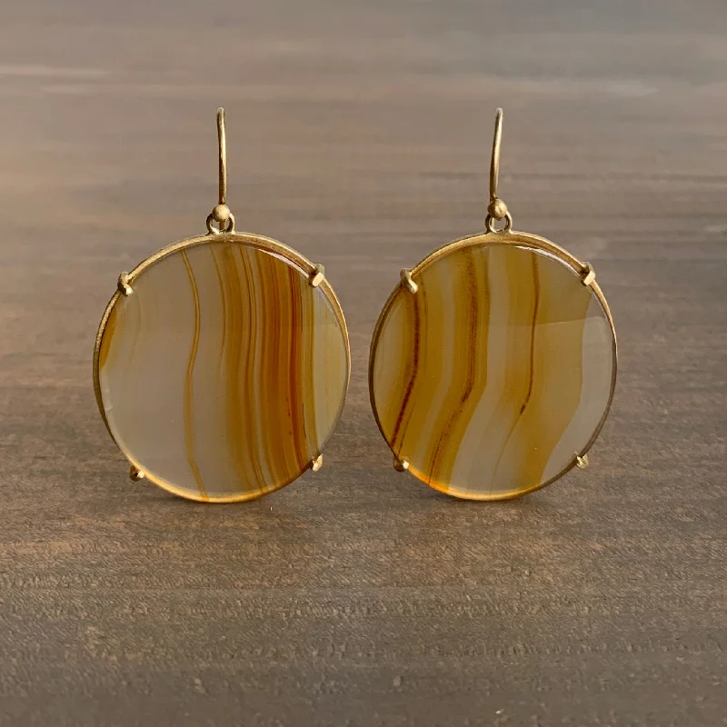 Get The Sparkle You Love At Prices You Adore Oval Prong Set Montana Agate Earrings