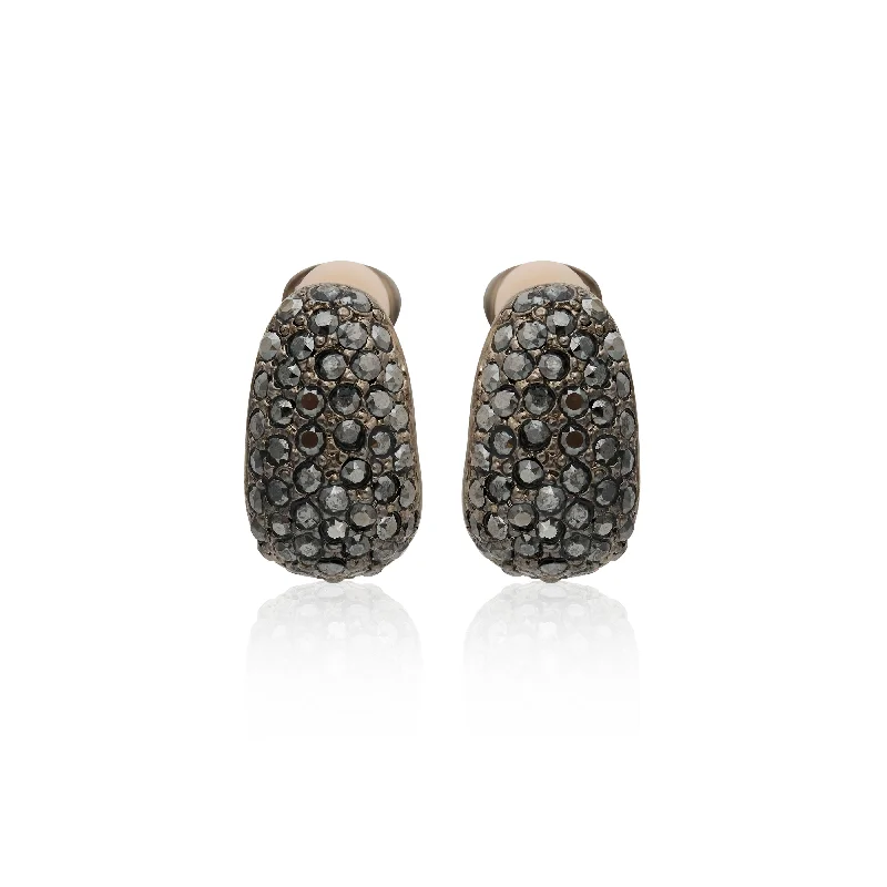 Elevate Your Jewelry Collection With Limited-Time Savings Hematite Pave Thumbnail Earrings