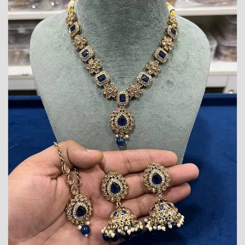 High-End Jewelry, Now More Affordable Than Ever Hira Collections Gold Plated Crystal Stone And Pearls Necklace Set High-End Jewelry, Now More Affordable Than Ever Hira Collections Gold Plated Crystal Stone And Pearls Necklace Set