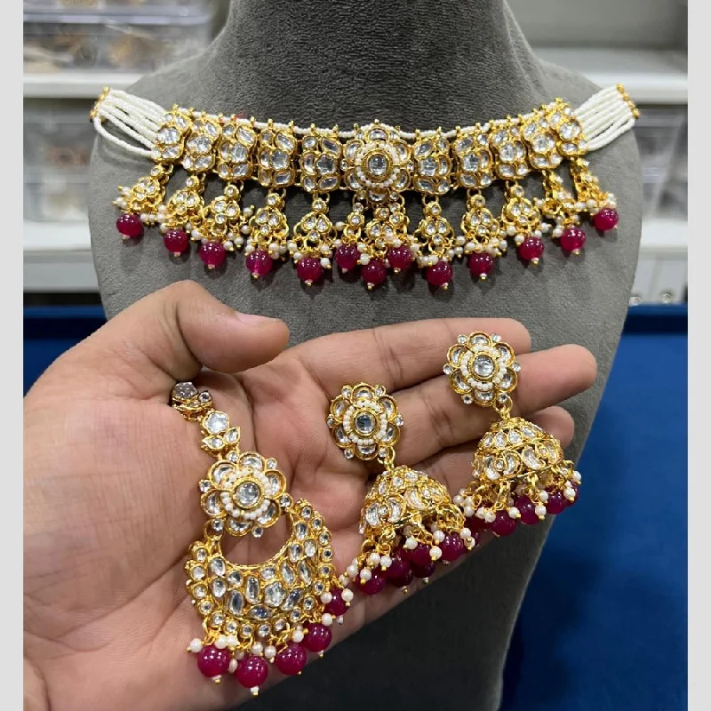 Best Jewelry Sale – Shop Exclusive Designs Now Hira Collections Gold Plated Kundan Stone And Pearls Choker Necklace Set Best Jewelry Sale – Shop Exclusive Designs Now Hira Collections Gold Plated Kundan Stone And Pearls Choker Necklace Set