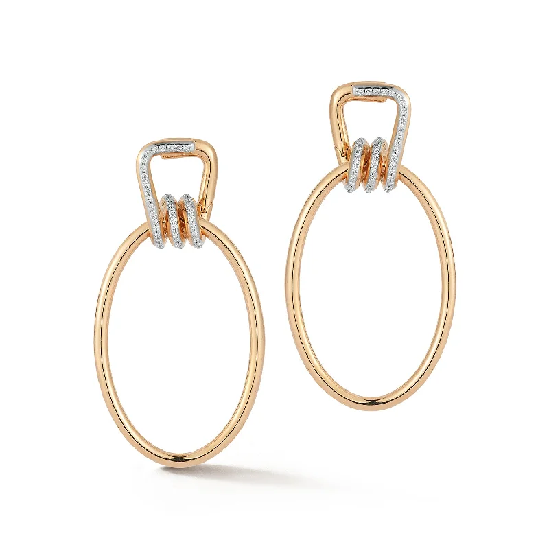 Shop Signature Jewelry Styles At Exclusive Prices HUXLEY 18K AND DIAMOND COIL LINK EARRINGS
