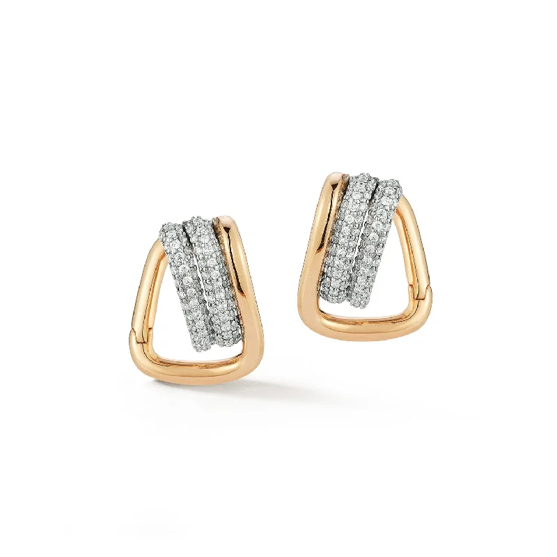 Best Jewelry Deals – Shop Premium Pieces At Great Prices HUXLEY 18K AND DIAMOND COIL LINK HUGGIES