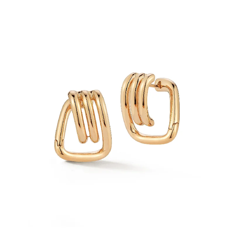 Exclusive Jewelry Sale – Sparkle For Less HUXLEY 18K COIL LINK HUGGIES