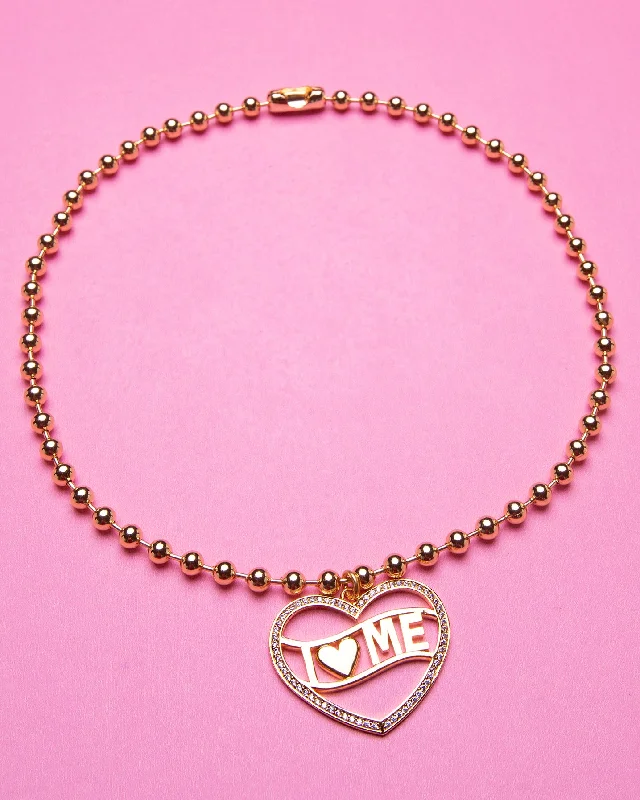 Exclusive Jewelry Offers – Sparkle For Less I Love Me Ball Chain Necklace