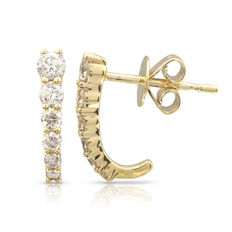 Trendy Minimalist Jewelry For Everyday Wear Imperial Diamond Caged Earrings