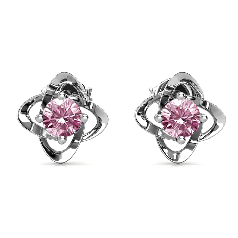 Jewelry Sale Alert – Shop Timeless Elegance Today Infinity October Birthstone Peridot Earrings 18k White Gold Plated Silver Birthstone Earrings with Swarovski Crystals