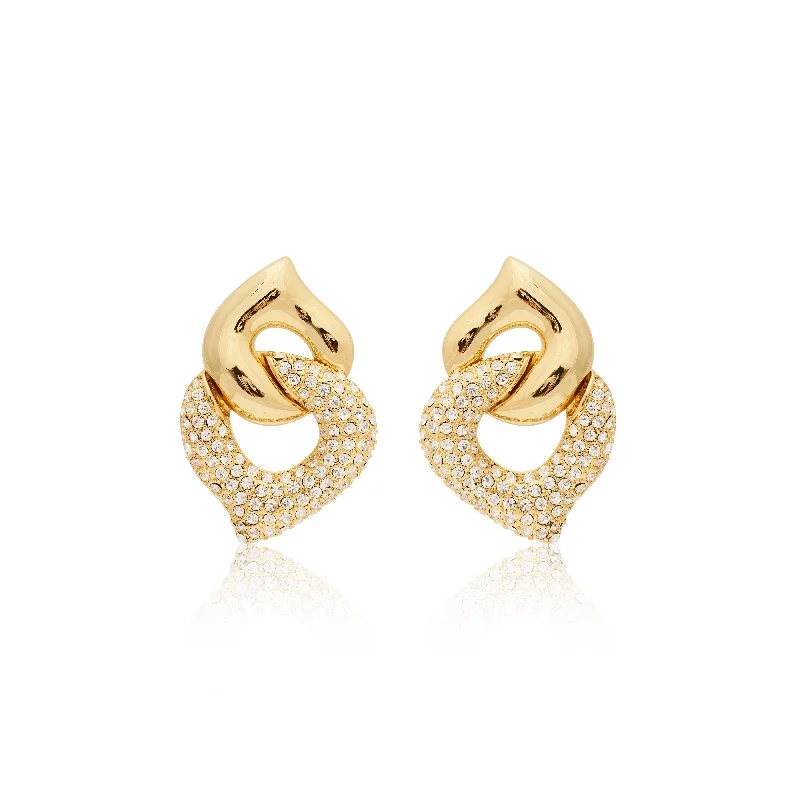 Shop Fine Jewelry With Amazing Deals Interlocking Crystal Pierced Earrings