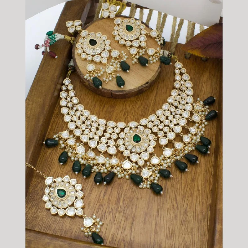 Elegant Jewelry At Unbeatable Offers – Shop Before It's Gone JCM Gold Plated Polki Kundan Stone Beads Necklace Set Elegant Jewelry At Unbeatable Offers – Shop Before It's Gone JCM Gold Plated Polki Kundan Stone Beads Necklace Set