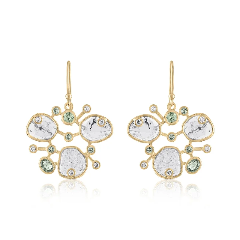 Holiday Jewelry Sale – Perfect Gifts At The Best Prices KIARA DIAMOND SLICE CLUSTER EARRINGS