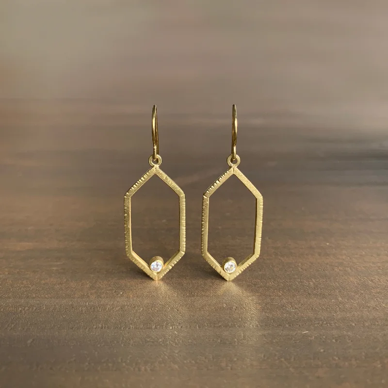 Don't Miss These Dazzling Jewelry Discounts Large Diamond Hexagon Earrings