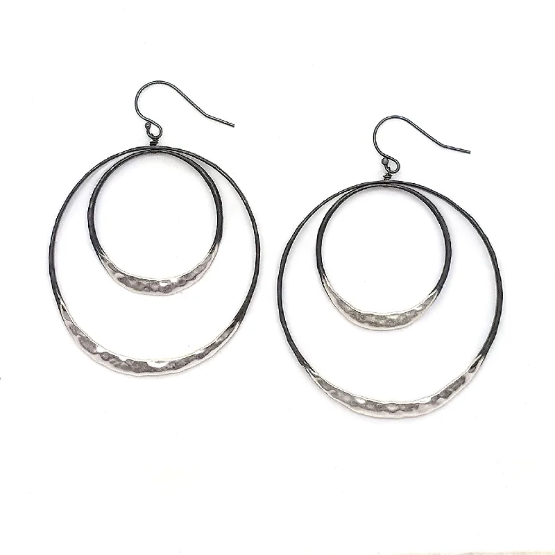 Limited-Time Jewelry Discounts – Shine Without The Splurge Large Double Satin, Shiny Eclipse Earrings E1628