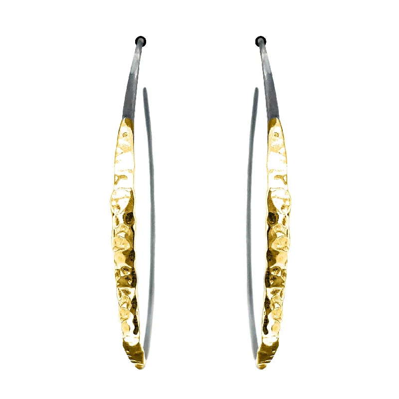 Elegant Jewelry, Exclusive Prices – Shop Now Large Eclipse Hoop Posts w/ 14k Solid Gold (E1722)