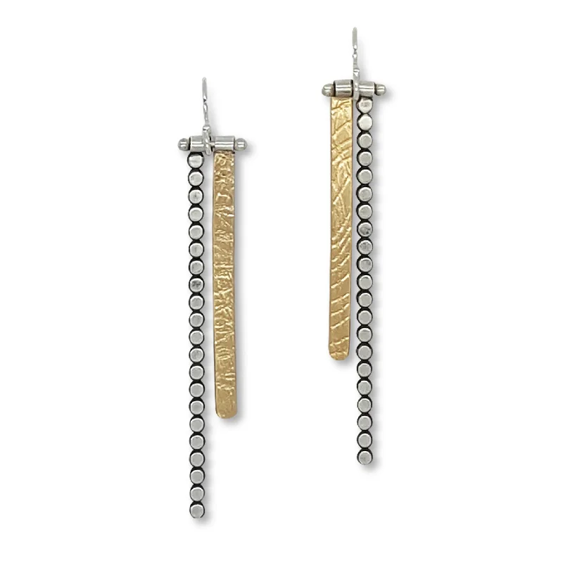 Exclusive Gemstone Jewelry Markdowns – Shop Now Large Hanging Stick Earrings (E1354)