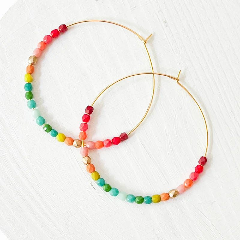 Luxury Jewelry Sale – Elegant Styles At Unbeatable Prices Lyric Large Beaded Hoop Earrings