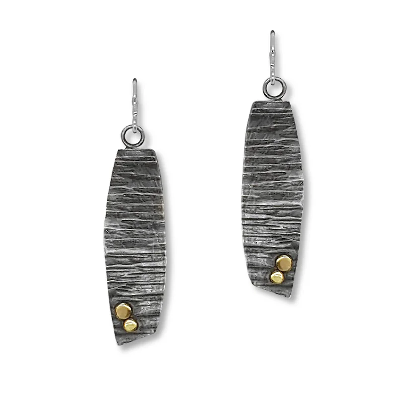 Personalized Jewelry Sale – Unique Gifts At Low Prices Lined Angled Trap Earrings with 4K Dots (E1537)