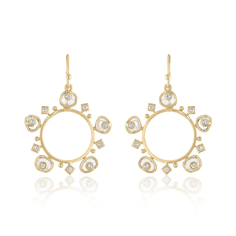 Limited Stock On Premium Jewelry At Low Prices LIORA DIAMOND SLICE HOOP EARRINGS
