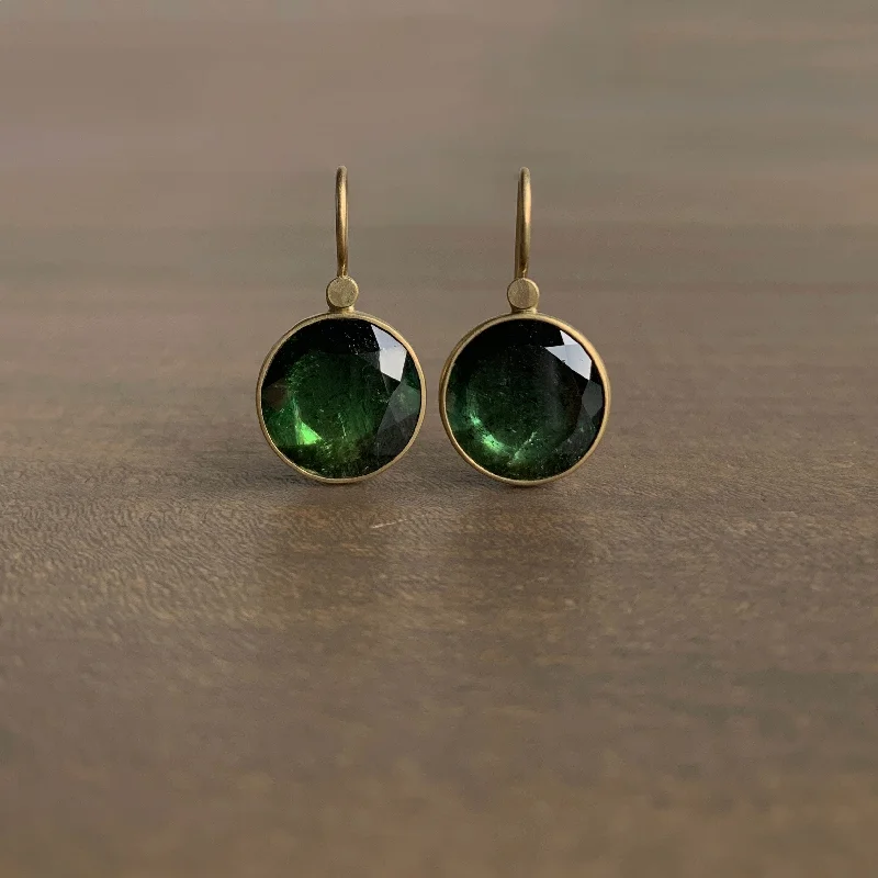 Trending Jewelry Now Available At Exclusive Prices Green Ombré Tourmaline Sequin Earrings