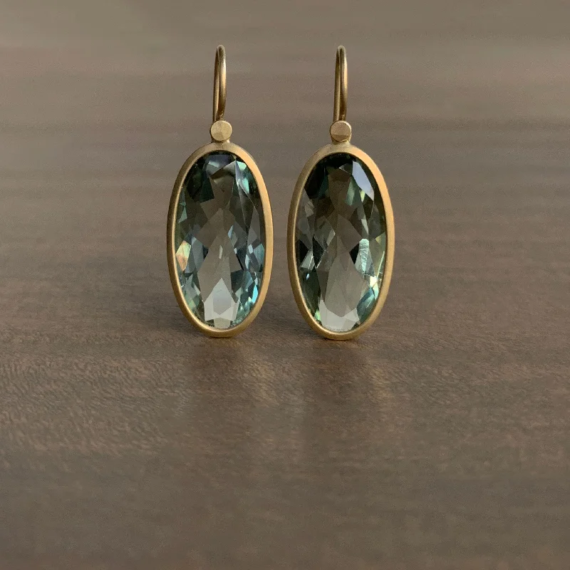 Best-Selling Jewelry Now Available At Special Deals Prasiolite Elongated Oval Earrings