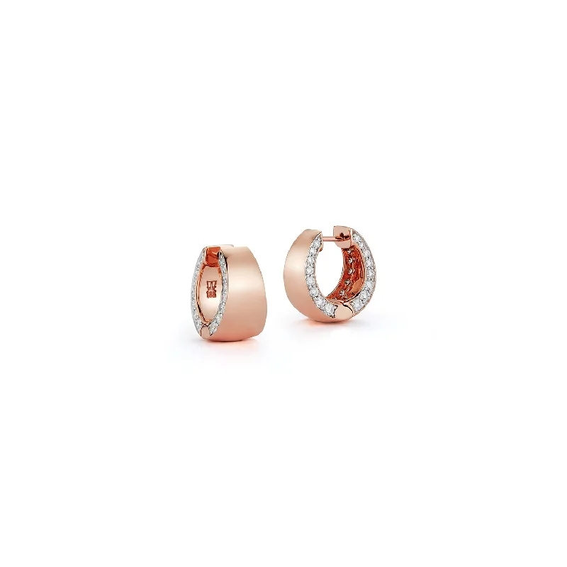 Exclusive Jewelry Markdowns – Limited-Time Offer LYTTON 18K HOOP WITH DIAMOND EDGE EARRING