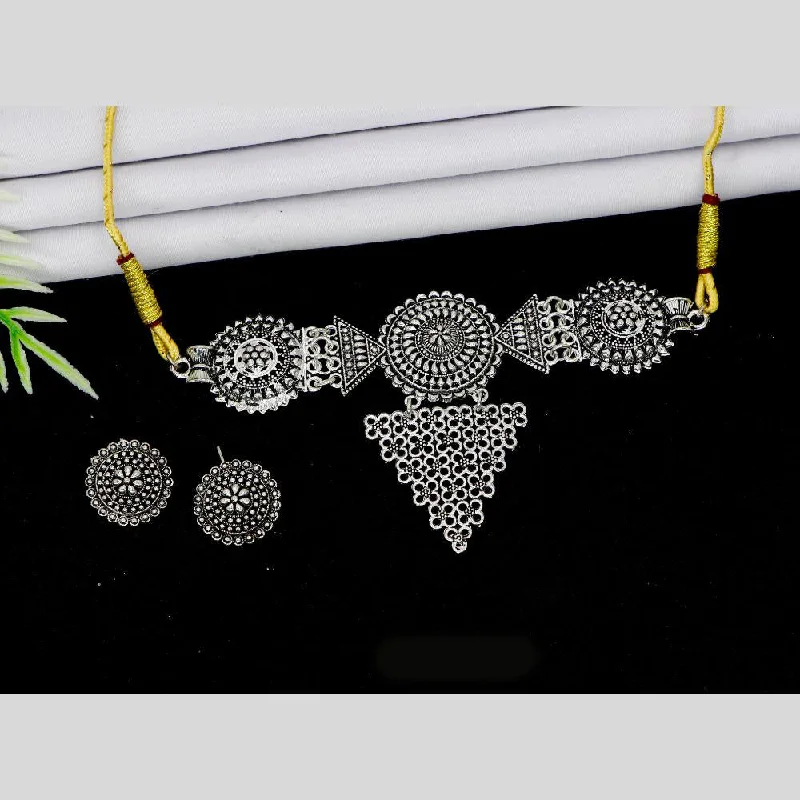 Unmissable Discounts On Timeless Jewelry Pieces Mahavir Oxidised Plated Choker Necklace Set Unmissable Discounts On Timeless Jewelry Pieces Mahavir Oxidised Plated Choker Necklace Set