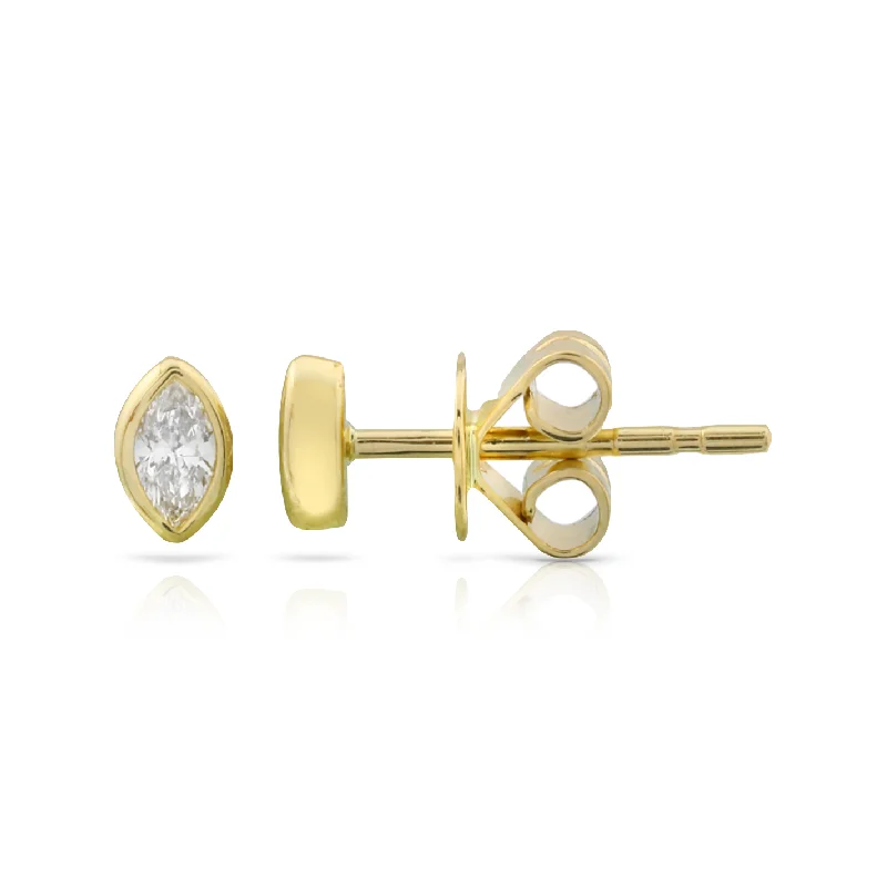 Buy More, Save More On Stunning Jewelry Pieces Marquise Dimond Bezel Stud Earring
