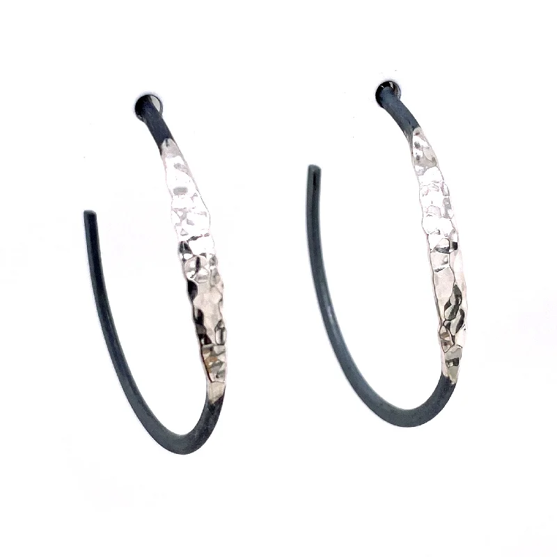 Make Your Outfit Shine With Discounted Jewelry Medium Eclipse Hoop Posts (E1721)